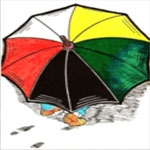 O guarda-chuva ambulante